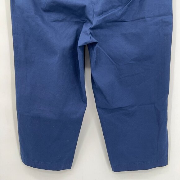 Talbots Pedal Pusher Length Slim-Leg Sits At Waist Navy Blue Capri Pants 8 NWT - Picture 8 of 14